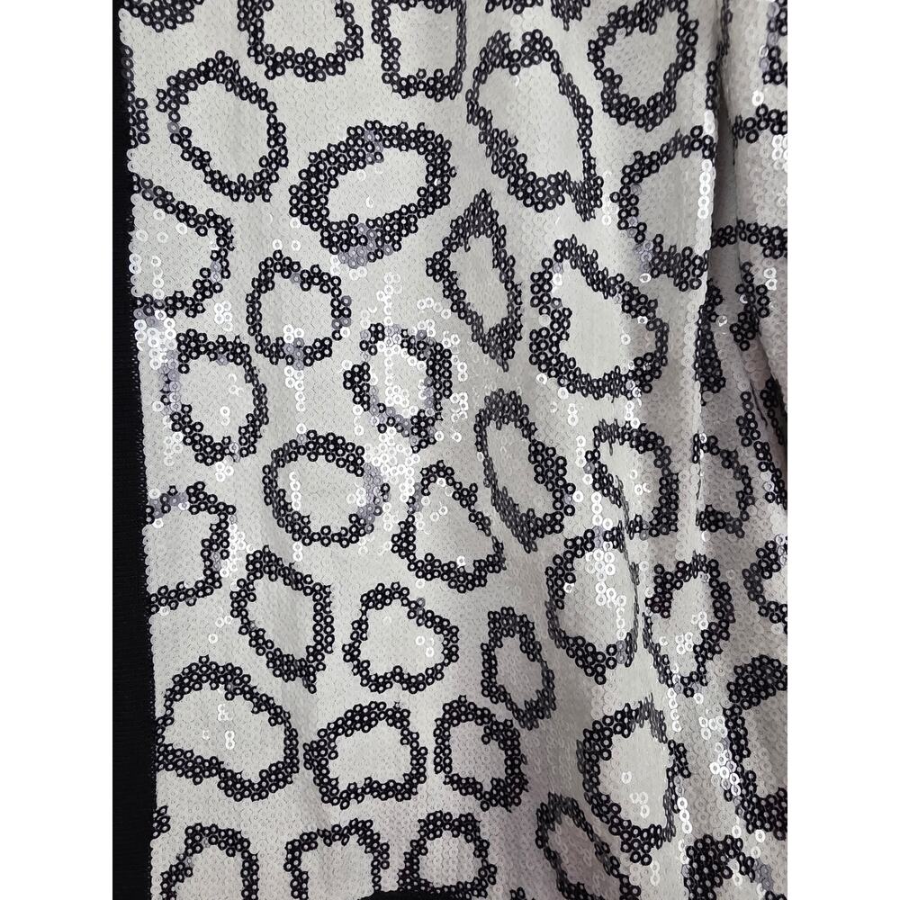 Exclusively Misook Sequin Leopard Print Cardigan … - image 5